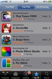 DoctorMe ขึ้นอันดับหนึ่งในหมวด Health & Fitness บน iTunes Store ประเทศไทย